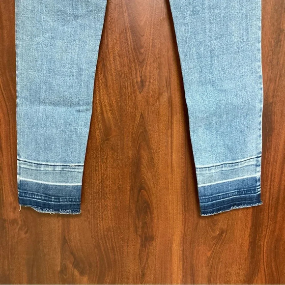 ABERCROMBIE & FITCH Harper Low Rise Ankle Jeans Size 26 Colorblock - Picture 7 of 7